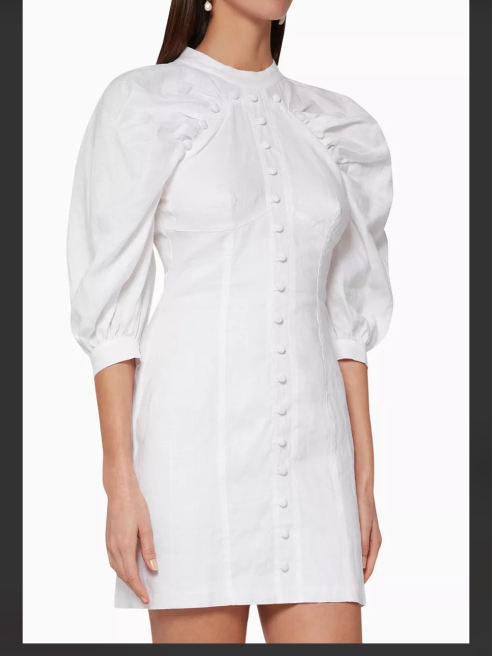 JOSLIN STUDIO FLUER DRESS WHITE SIZE 4